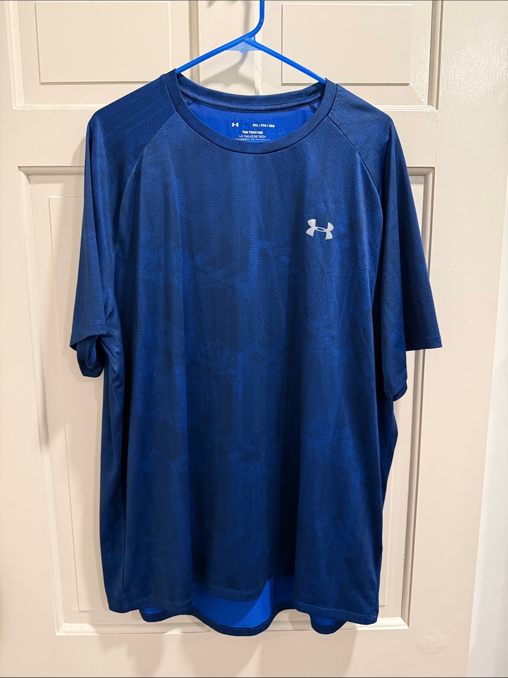 Under Armour Men's UA Tech T-Shirt Academy Blue / Graphite Size 2XL
